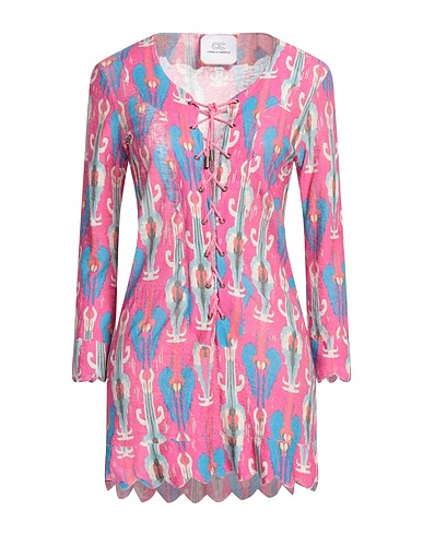 CC BY CAMILLA CAPPELLI Short dress Fuchsia 100% Linen