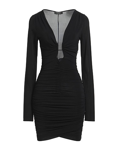 ISABEL MARANT Short dress Black 92% Viscose, 8% Elastane, Cotton