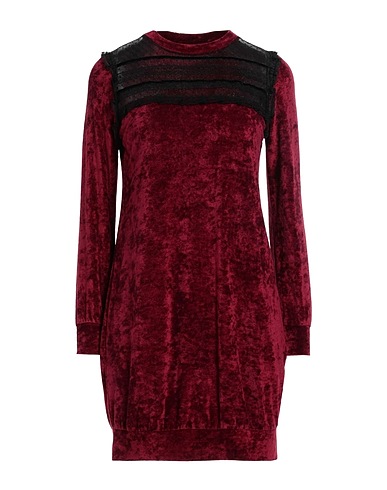 BLUGIRL Short dress Burgundy 85% Viscose, 15% Polyester