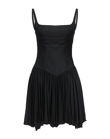 GIOVANNI BEDIN Denim dress Black 98% Cotton, 2% Elastane