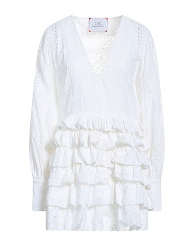 CC BY CAMILLA CAPPELLI Short dress White 100% Cotton
