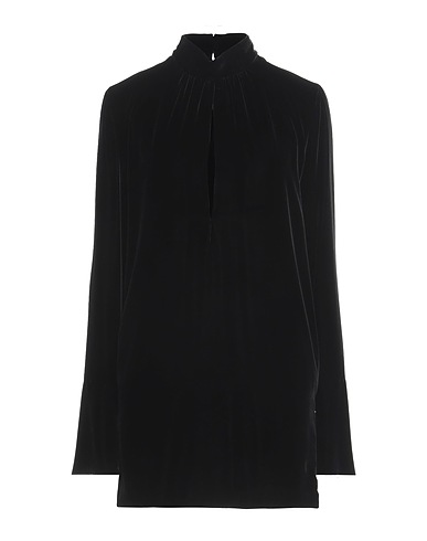 SAINT LAURENT Elegant dress Black 80% Viscose, 20% Silk