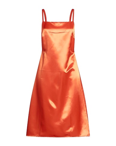 LOEWE Short dress Orange 75% Viscose, 25% Acetate, Silk