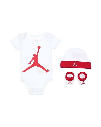 JORDAN Set baby JHN JUMPMAN HAT BDYST BOOTIE
 Bianco 60% Cotone, 40% Poliestere
