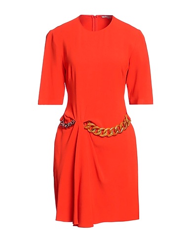 STELLA McCARTNEY Sheath dress Orange 66% Viscose, 30% Acetate, 4% Elastane