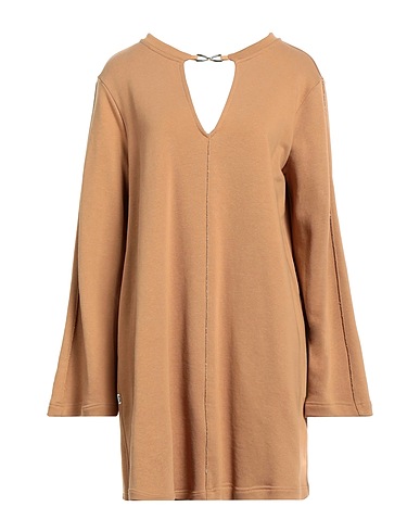 JIJIL Office dress Camel 88% Cotton, 12% Polyester