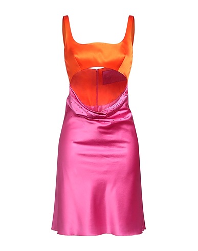 VERGUENZA Short dress Pink 94% Silk, 6% Elastane