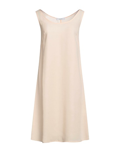 LANACAPRINA Midi dress Beige 100% Polyester