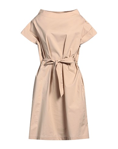 ROSSOPURO Midi dress Beige 100% Cotton