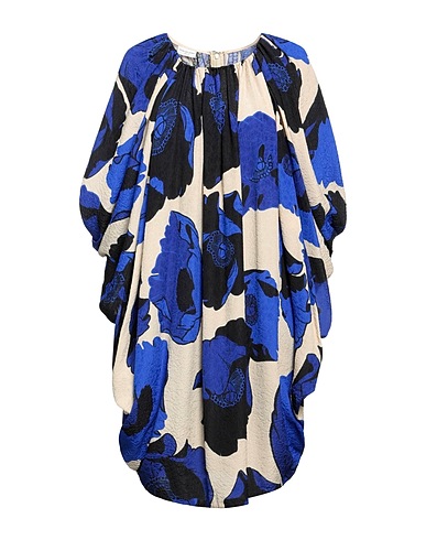 DRIES VAN NOTEN Short dress Blue 77% Viscose, 23% Silk