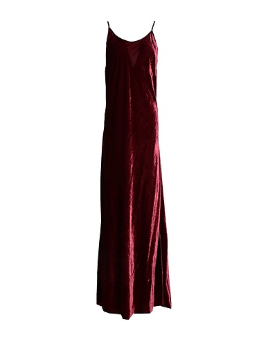 FORTE_FORTE Elegantes Kleid Bordeaux 87% Viskose, 13% Polyamid