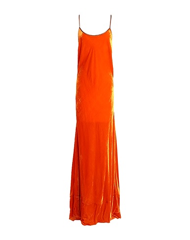 FORTE_FORTE Vestito elegante Arancione 87% Viscosa, 13% Poliammide