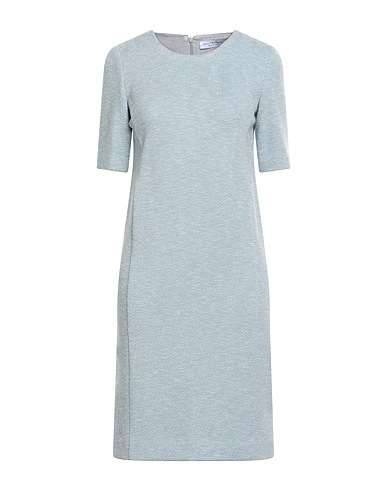 AMINA RUBINACCI Vestito corto Blu chiaro 60% Lana, 25% Viscosa, 15% Poliammide, Lana Vergine