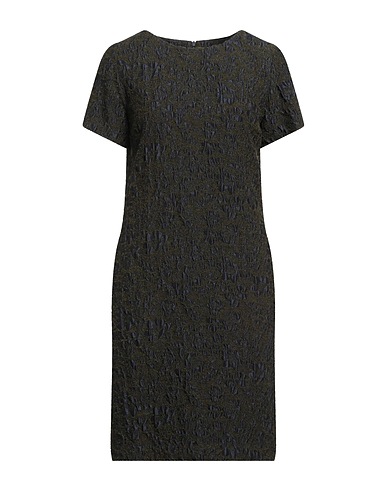 ROSSO35 Short dress Military green 33% Polyester, 31% Viscose, 20% Acrylic, 9% Wool, 7% Polyamide