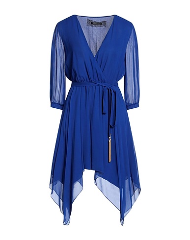 PATRIZIA PEPE Midi dress Bright blue 100% Viscose