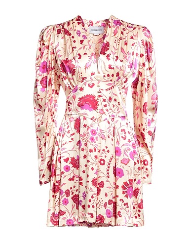 SABINA MUSÁYEV Kurzes Kleid Beige 56% Viskose, 44% Rayon