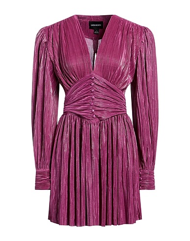 SABINA MUSÁYEV Short dress Mauve 100% Polyester