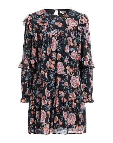 LOUISE MISHA Vestito corto Nero 100% Seta
