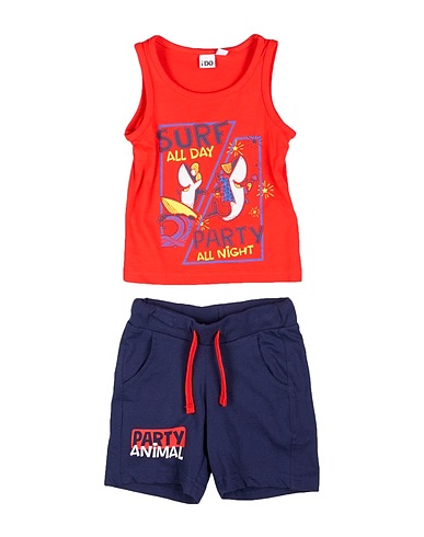iDO Completo Baby  Rosso 100% Cotone