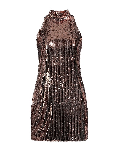 LE STREGHE Vestito corto Bronzo 95% Poliestere, 5% Elastan