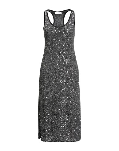 FABIANA FILIPPI Midi dress Black 75% Virgin Wool, 15% Silk, 10% Cashmere