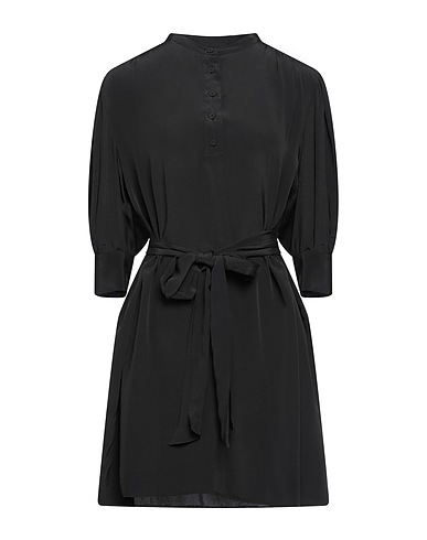 EMMA & GAIA Short dress Black 68% Acetate, 32% Viscose