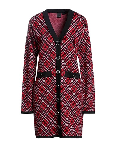 PINKO Office dress Red 44% Wool, 43% Acrylic, 13% Polyamide