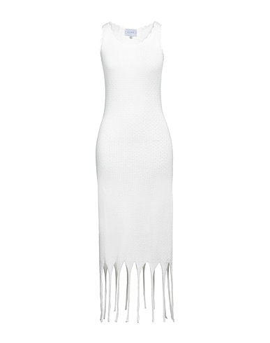 LIYA Vestito lungo Bianco 95% Cotone, 5% Elastan