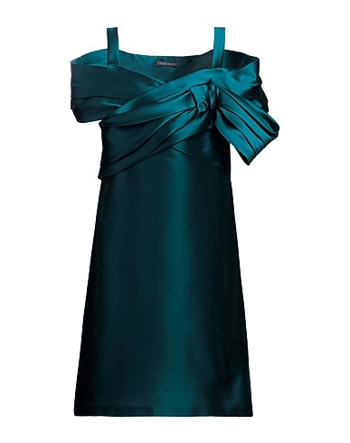 ALBERTA FERRETTI Midi dress Deep teal 85% Polyester, 15% Silk