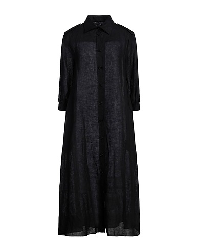 BALLANTYNE Long dress Black 100% Linen