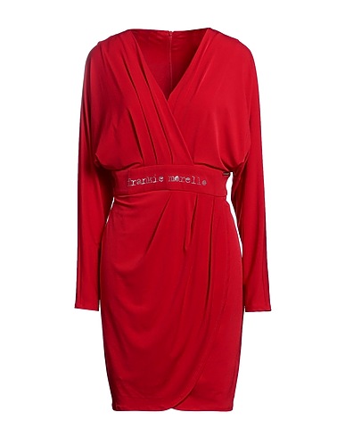 MET JEANS Short dress Red 100% Polyester