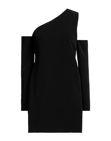 P.A.R.O.S.H. One-shoulder dress Black 96% Polyester, 4% Elastane