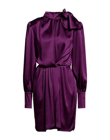 ACTUALEE Short dress Plum 100% Polyester