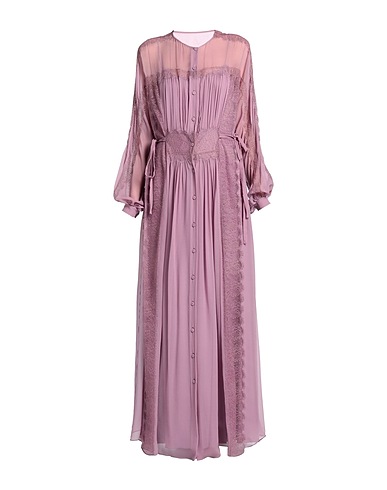 ALBERTA FERRETTI Long dress Mauve 100% Silk, Polyamide