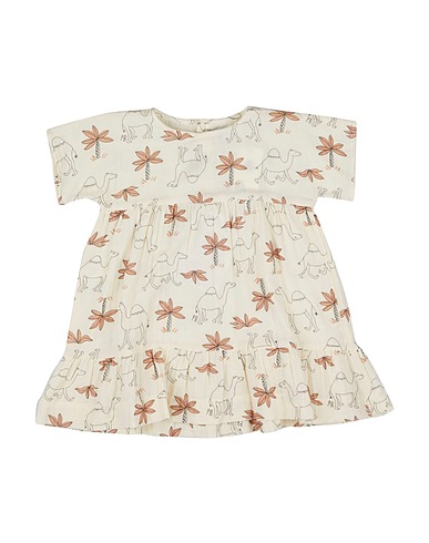 PETIT BATEAU Kleid Beige 100% Baumwolle