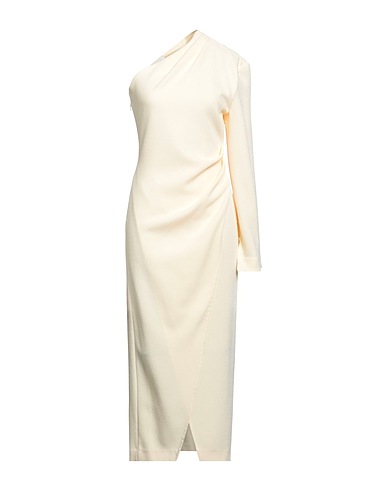 NANUSHKA Vestito midi Giallo pastello 64% Triacetato, 36% Poliestere