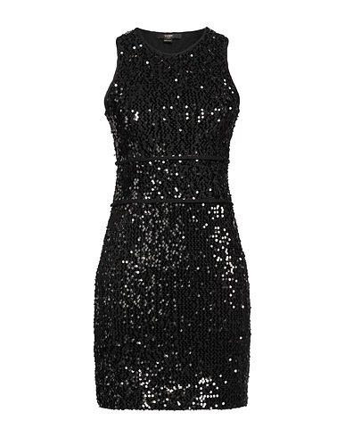 SEVENTY VENEZIA Sheath dress Black 94% Polyester, 6% Elastane