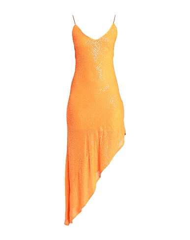 ROTATE BIRGER CHRISTENSEN Sequin dress Orange 95% Polyester, 5% Elastane