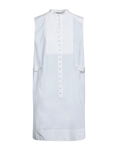 PORTS 1961 Vestito chemisier Bianco 100% Cotone