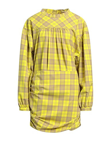 SEMICOUTURE Short dress Lime green 95% Cotton, 5% Elastane