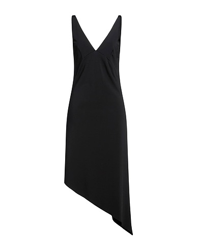 REMAIN BIRGER CHRISTENSEN Midi dress Black 93% Viscose, 7% Elastane