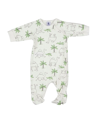 PETIT BATEAU Baby jumpsuit  Off white 100% Cotton