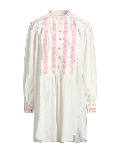MARANT ÉTOILE Shirt dress Ivory 100% Cotton