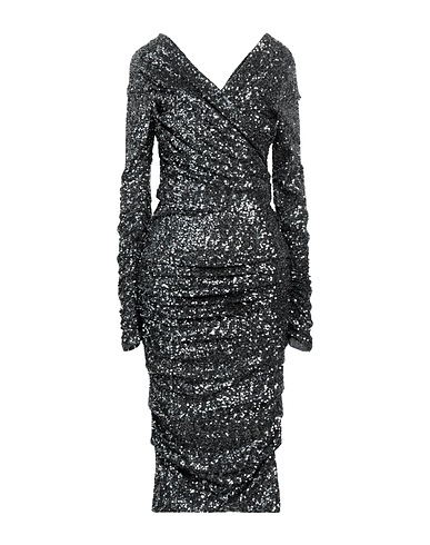 DOLCE&GABBANA Midi dress Lead 94% Polyamide, 6% Elastane