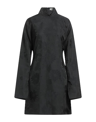 RÓHE Short dress Black 67% Viscose, 33% Polyester