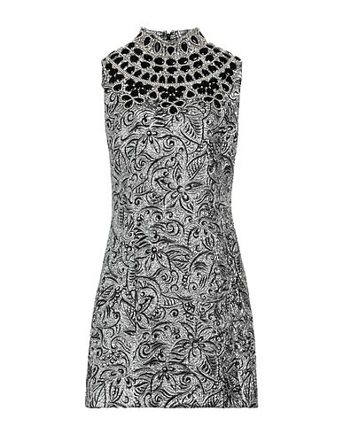 MICHAEL KORS COLLECTION Vestito corto Argento 36% Poliestere, 27% Poliestere metallizzato, 24% Poliammide, 13% Seta