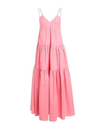 WEILI ZHENG Long dress Pink 100% Linen
