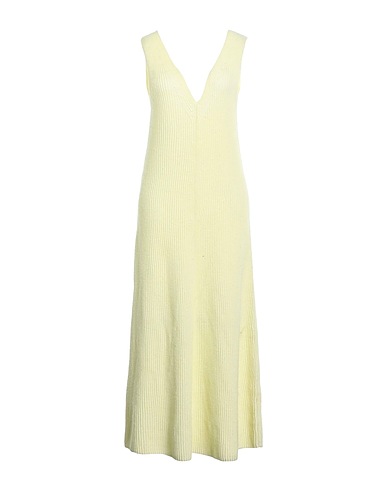 JOSEPH Vestito lungo Giallo pastello 50% Cotone, 40% Lana, 10% Cachemire