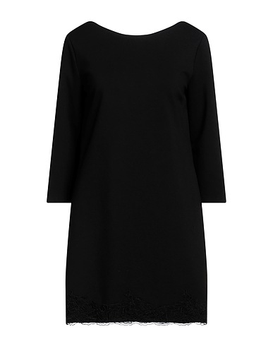 ERMANNO FIRENZE Short dress Black 65% Viscose, 32% Polyamide, 3% Elastane