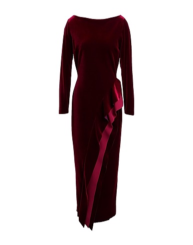 CHIARA BONI LA PETITE ROBE Long dress Burgundy 45% Polyester, 35% Polyamide, 20% Elastane